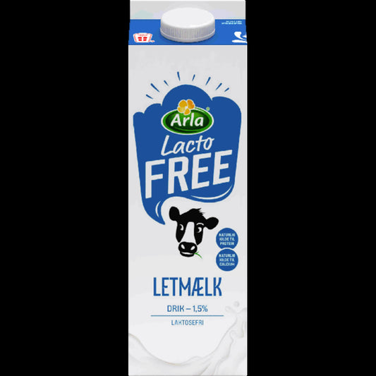 Laktosefri letmælk 1/1 1,5%